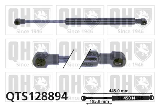 Gasfeder, Koffer-/Laderaum QUINTON HAZELL QTS128894 Bild Gasfeder, Koffer-/Laderaum QUINTON HAZELL QTS128894