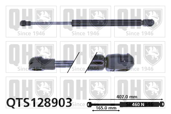 Gasfeder, Motorhaube QUINTON HAZELL QTS128903