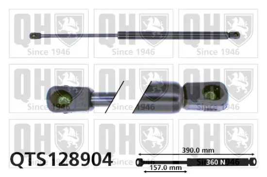 Gasfeder, Motorhaube QUINTON HAZELL QTS128904 Bild Gasfeder, Motorhaube QUINTON HAZELL QTS128904