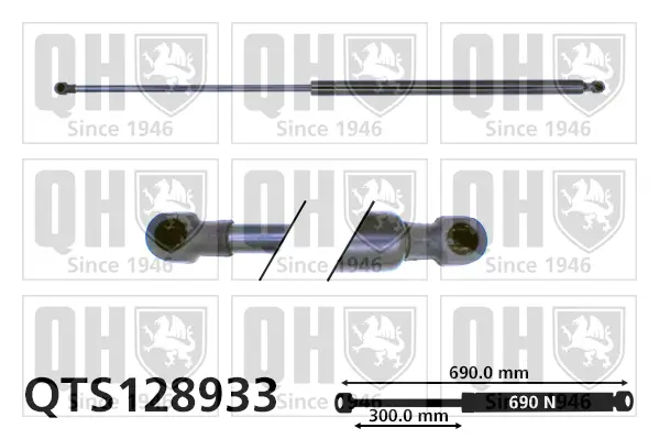 Gasfeder, Koffer-/Laderaum QUINTON HAZELL QTS128933