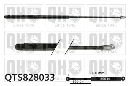 Gasfeder, Koffer-/Laderaum QUINTON HAZELL QTS828033 Bild Gasfeder, Koffer-/Laderaum QUINTON HAZELL QTS828033