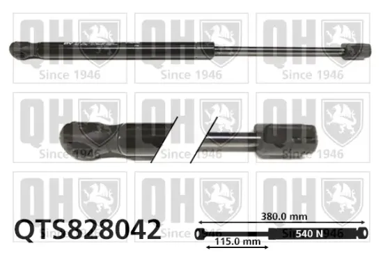 Gasfeder, Koffer-/Laderaum beidseitig QUINTON HAZELL QTS828042 Bild Gasfeder, Koffer-/Laderaum beidseitig QUINTON HAZELL QTS828042