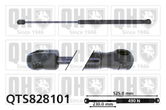 Gasfeder, Koffer-/Laderaum QUINTON HAZELL QTS828101 Bild Gasfeder, Koffer-/Laderaum QUINTON HAZELL QTS828101