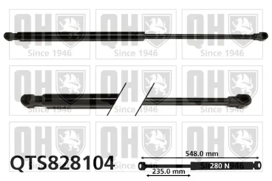 Gasfeder, Koffer-/Laderaum QUINTON HAZELL QTS828104 Bild Gasfeder, Koffer-/Laderaum QUINTON HAZELL QTS828104