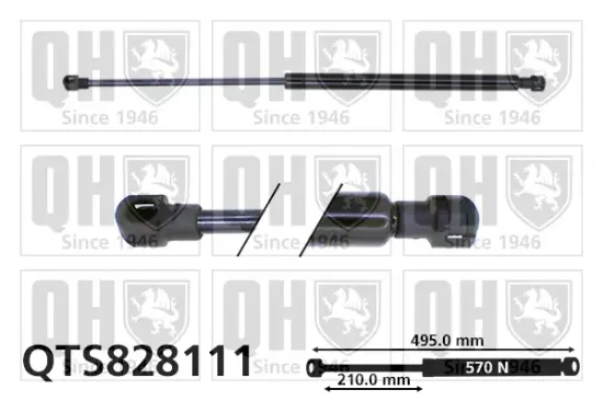 Gasfeder, Koffer-/Laderaum QUINTON HAZELL QTS828111 Bild Gasfeder, Koffer-/Laderaum QUINTON HAZELL QTS828111