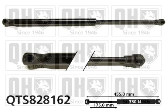 Gasfeder, Koffer-/Laderaum beidseitig QUINTON HAZELL QTS828162 Bild Gasfeder, Koffer-/Laderaum beidseitig QUINTON HAZELL QTS828162