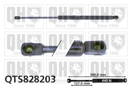 Gasfeder, Koffer-/Laderaum QUINTON HAZELL QTS828203 Bild Gasfeder, Koffer-/Laderaum QUINTON HAZELL QTS828203