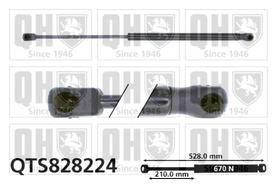 Gasfeder, Koffer-/Laderaum QUINTON HAZELL QTS828224 Bild Gasfeder, Koffer-/Laderaum QUINTON HAZELL QTS828224
