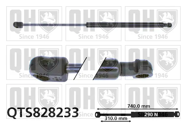 Gasfeder, Motorhaube QUINTON HAZELL QTS828233