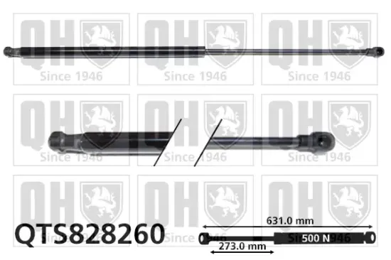 Gasfeder, Koffer-/Laderaum QUINTON HAZELL QTS828260 Bild Gasfeder, Koffer-/Laderaum QUINTON HAZELL QTS828260