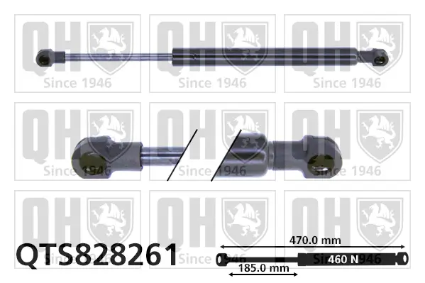 Gasfeder, Koffer-/Laderaum QUINTON HAZELL QTS828261