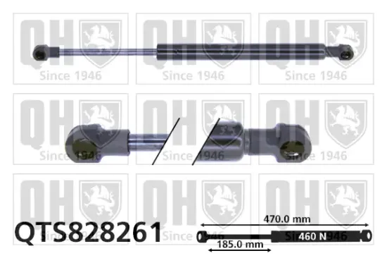 Gasfeder, Koffer-/Laderaum QUINTON HAZELL QTS828261 Bild Gasfeder, Koffer-/Laderaum QUINTON HAZELL QTS828261