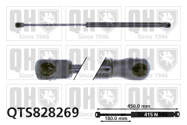 Gasfeder, Koffer-/Laderaum QUINTON HAZELL QTS828269
