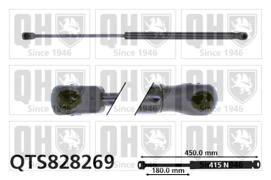 Gasfeder, Koffer-/Laderaum QUINTON HAZELL QTS828269 Bild Gasfeder, Koffer-/Laderaum QUINTON HAZELL QTS828269