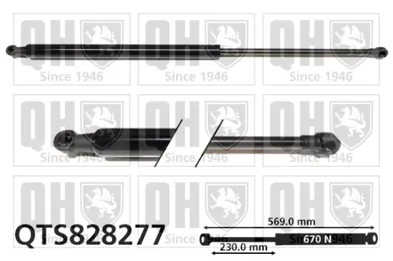 Gasfeder, Koffer-/Laderaum QUINTON HAZELL QTS828277 Bild Gasfeder, Koffer-/Laderaum QUINTON HAZELL QTS828277