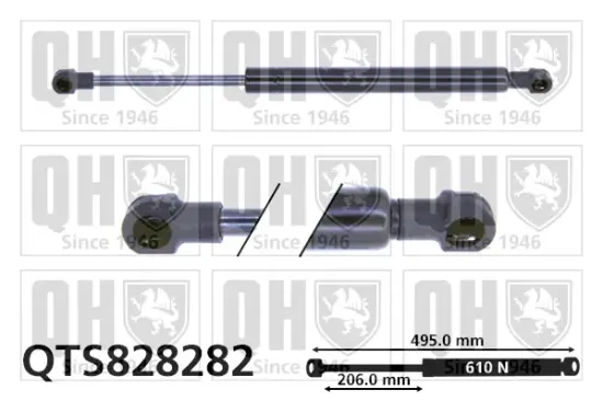 Gasfeder, Koffer-/Laderaum QUINTON HAZELL QTS828282 Bild Gasfeder, Koffer-/Laderaum QUINTON HAZELL QTS828282