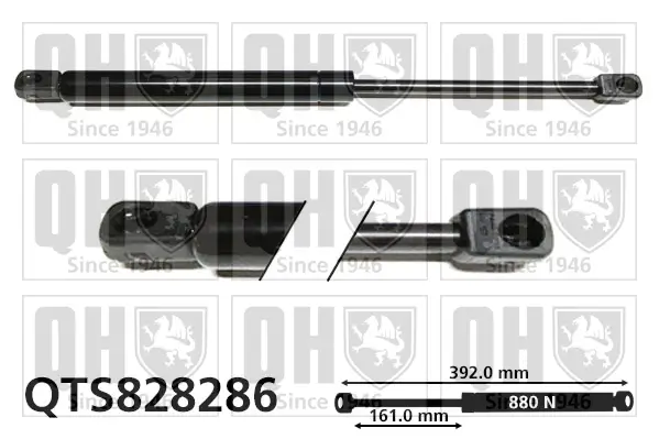 Gasfeder, Koffer-/Laderaum QUINTON HAZELL QTS828286