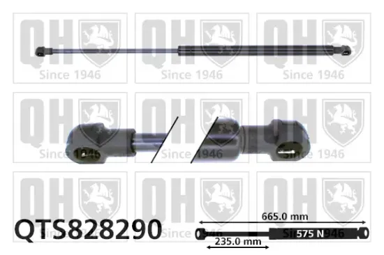 Gasfeder, Koffer-/Laderaum QUINTON HAZELL QTS828290 Bild Gasfeder, Koffer-/Laderaum QUINTON HAZELL QTS828290