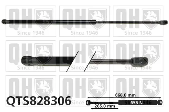 Gasfeder, Koffer-/Laderaum QUINTON HAZELL QTS828306 Bild Gasfeder, Koffer-/Laderaum QUINTON HAZELL QTS828306