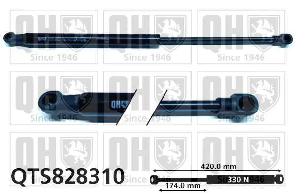 Gasfeder, Motorhaube QUINTON HAZELL QTS828310