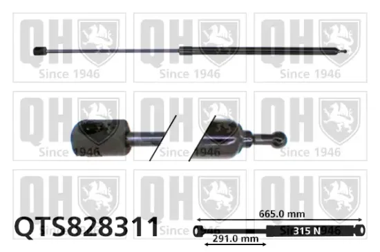 Gasfeder, Motorhaube QUINTON HAZELL QTS828311 Bild Gasfeder, Motorhaube QUINTON HAZELL QTS828311