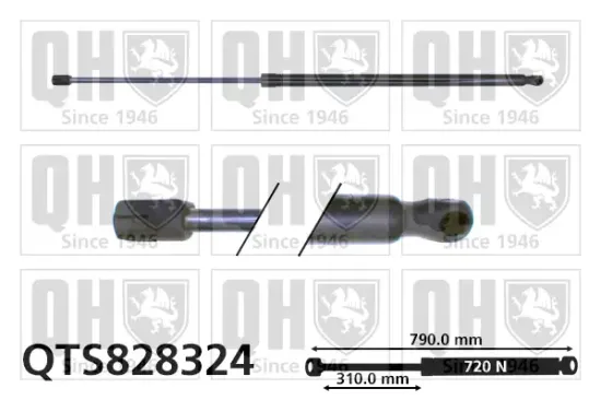 Gasfeder, Koffer-/Laderaum QUINTON HAZELL QTS828324 Bild Gasfeder, Koffer-/Laderaum QUINTON HAZELL QTS828324