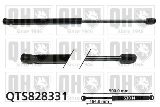 Gasfeder, Koffer-/Laderaum QUINTON HAZELL QTS828331 Bild Gasfeder, Koffer-/Laderaum QUINTON HAZELL QTS828331
