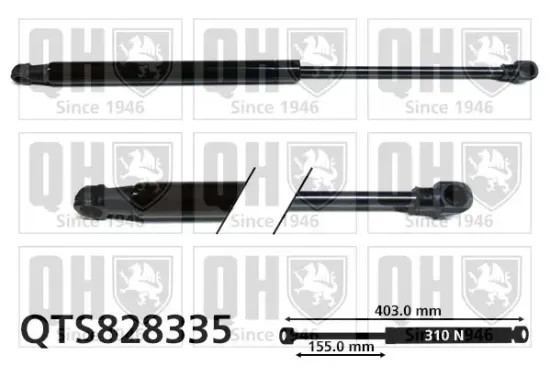 Gasfeder, Koffer-/Laderaum QUINTON HAZELL QTS828335 Bild Gasfeder, Koffer-/Laderaum QUINTON HAZELL QTS828335
