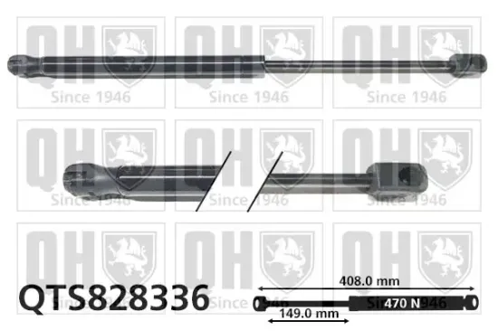 Gasfeder, Koffer-/Laderaum QUINTON HAZELL QTS828336 Bild Gasfeder, Koffer-/Laderaum QUINTON HAZELL QTS828336