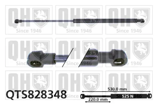 Gasfeder, Koffer-/Laderaum QUINTON HAZELL QTS828348 Bild Gasfeder, Koffer-/Laderaum QUINTON HAZELL QTS828348