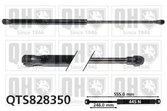 Gasfeder, Koffer-/Laderaum QUINTON HAZELL QTS828350 Bild Gasfeder, Koffer-/Laderaum QUINTON HAZELL QTS828350