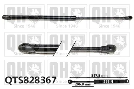 Gasfeder, Koffer-/Laderaum QUINTON HAZELL QTS828367 Bild Gasfeder, Koffer-/Laderaum QUINTON HAZELL QTS828367