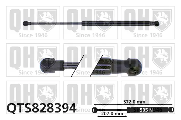 Gasfeder, Koffer-/Laderaum QUINTON HAZELL QTS828394
