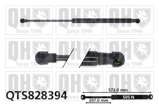 Gasfeder, Koffer-/Laderaum QUINTON HAZELL QTS828394 Bild Gasfeder, Koffer-/Laderaum QUINTON HAZELL QTS828394