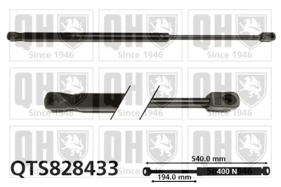 Gasfeder, Koffer-/Laderaum QUINTON HAZELL QTS828433 Bild Gasfeder, Koffer-/Laderaum QUINTON HAZELL QTS828433