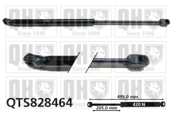 Gasfeder, Koffer-/Laderaum beidseitig QUINTON HAZELL QTS828464 Bild Gasfeder, Koffer-/Laderaum beidseitig QUINTON HAZELL QTS828464