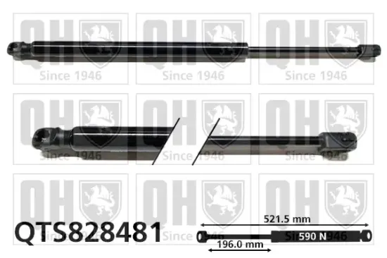 Gasfeder, Koffer-/Laderaum QUINTON HAZELL QTS828481 Bild Gasfeder, Koffer-/Laderaum QUINTON HAZELL QTS828481