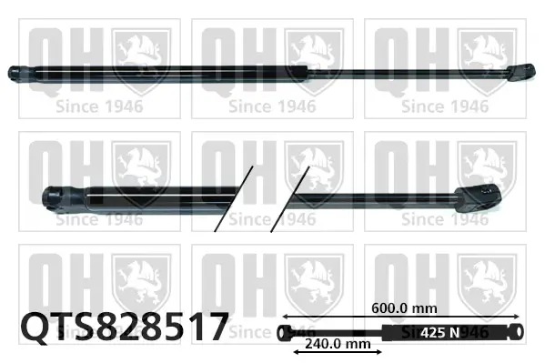 Gasfeder, Motorhaube QUINTON HAZELL QTS828517