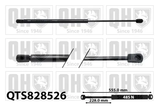 Gasfeder, Koffer-/Laderaum QUINTON HAZELL QTS828526 Bild Gasfeder, Koffer-/Laderaum QUINTON HAZELL QTS828526