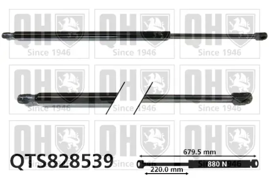 Gasfeder, Koffer-/Laderaum beidseitig QUINTON HAZELL QTS828539 Bild Gasfeder, Koffer-/Laderaum beidseitig QUINTON HAZELL QTS828539