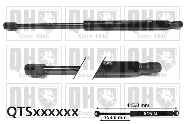 Gasfeder, Koffer-/Laderaum QUINTON HAZELL QTS828556