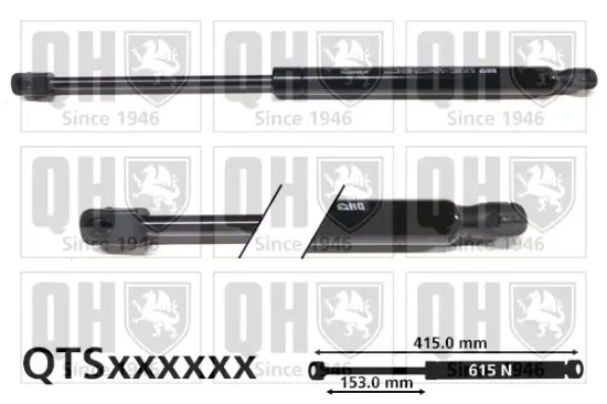 Gasfeder, Koffer-/Laderaum QUINTON HAZELL QTS828556 Bild Gasfeder, Koffer-/Laderaum QUINTON HAZELL QTS828556