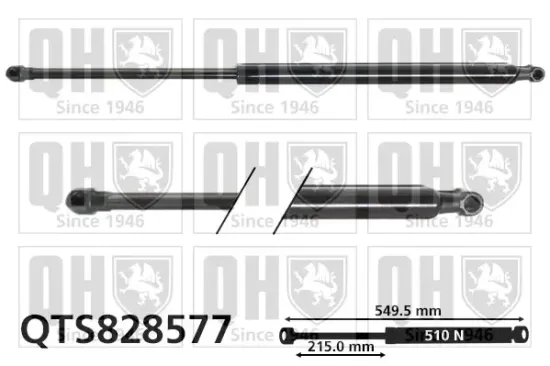 Gasfeder, Koffer-/Laderaum QUINTON HAZELL QTS828577 Bild Gasfeder, Koffer-/Laderaum QUINTON HAZELL QTS828577
