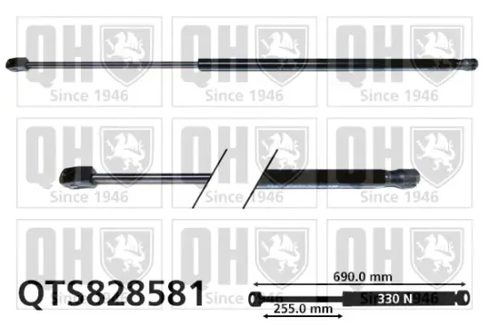 Gasfeder, Motorhaube QUINTON HAZELL QTS828581 Bild Gasfeder, Motorhaube QUINTON HAZELL QTS828581