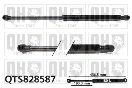 Gasfeder, Koffer-/Laderaum QUINTON HAZELL QTS828587 Bild Gasfeder, Koffer-/Laderaum QUINTON HAZELL QTS828587