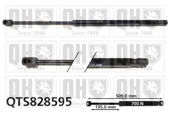 Gasfeder, Koffer-/Laderaum QUINTON HAZELL QTS828595 Bild Gasfeder, Koffer-/Laderaum QUINTON HAZELL QTS828595