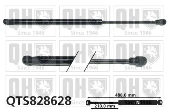 Gasfeder, Koffer-/Laderaum QUINTON HAZELL QTS828628 Bild Gasfeder, Koffer-/Laderaum QUINTON HAZELL QTS828628