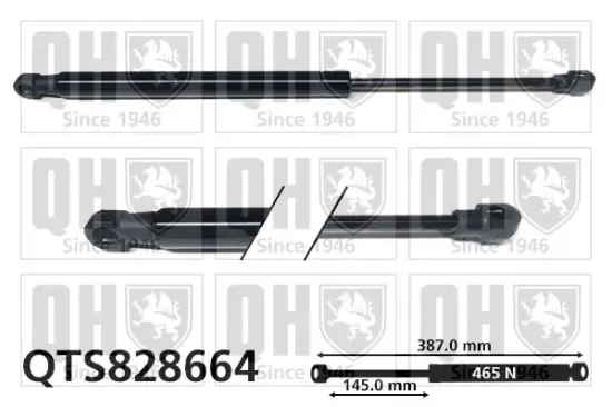 Gasfeder, Koffer-/Laderaum QUINTON HAZELL QTS828664 Bild Gasfeder, Koffer-/Laderaum QUINTON HAZELL QTS828664