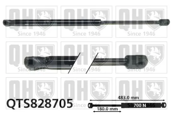 Gasfeder, Koffer-/Laderaum QUINTON HAZELL QTS828705 Bild Gasfeder, Koffer-/Laderaum QUINTON HAZELL QTS828705