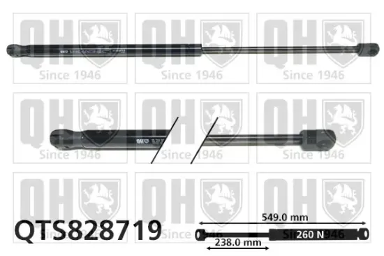 Gasfeder, Koffer-/Laderaum QUINTON HAZELL QTS828719 Bild Gasfeder, Koffer-/Laderaum QUINTON HAZELL QTS828719
